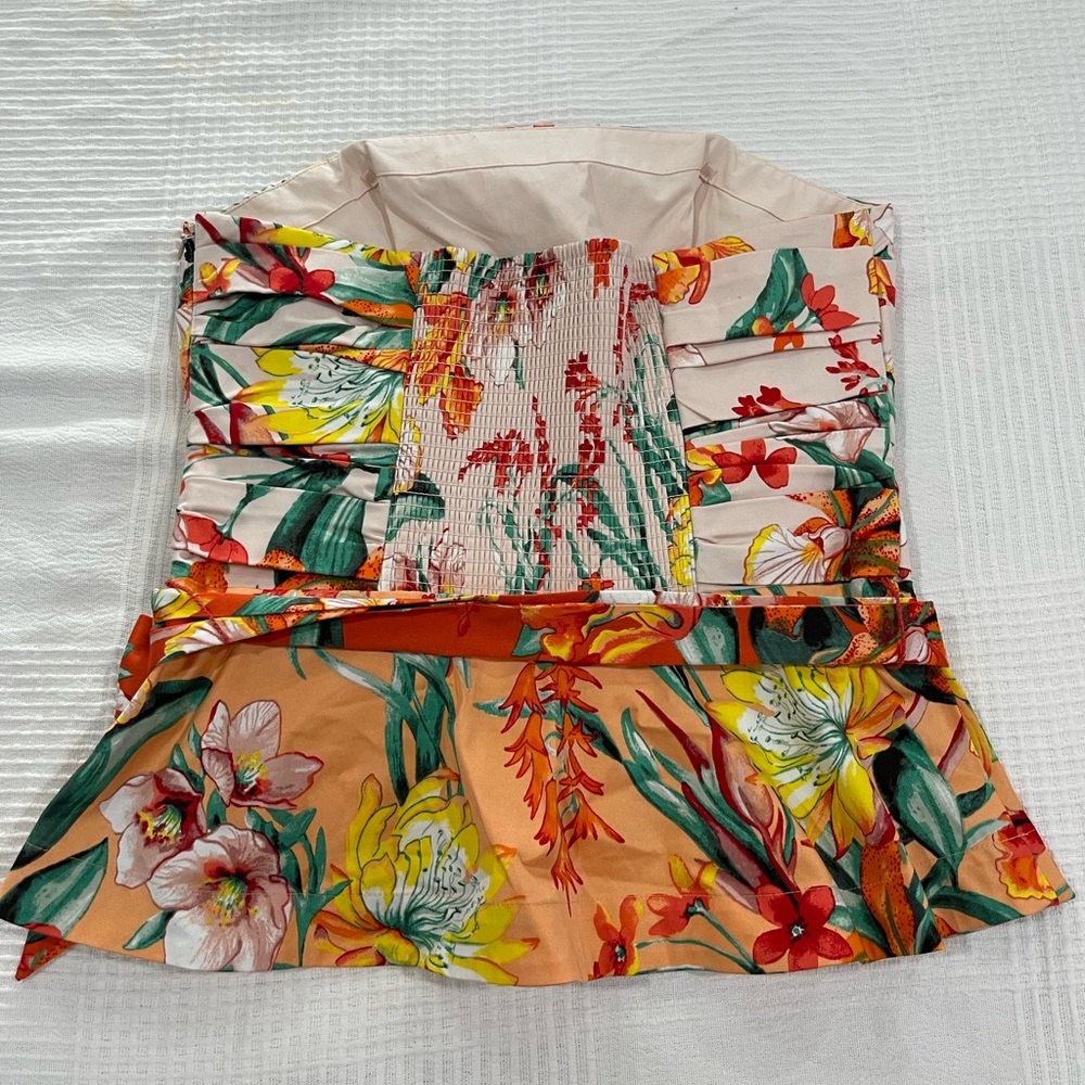 White House Black Market colorful tube top - Picture 3 of 7